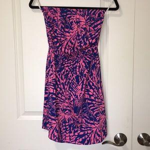 Lily Pulitzer strapless mini dress